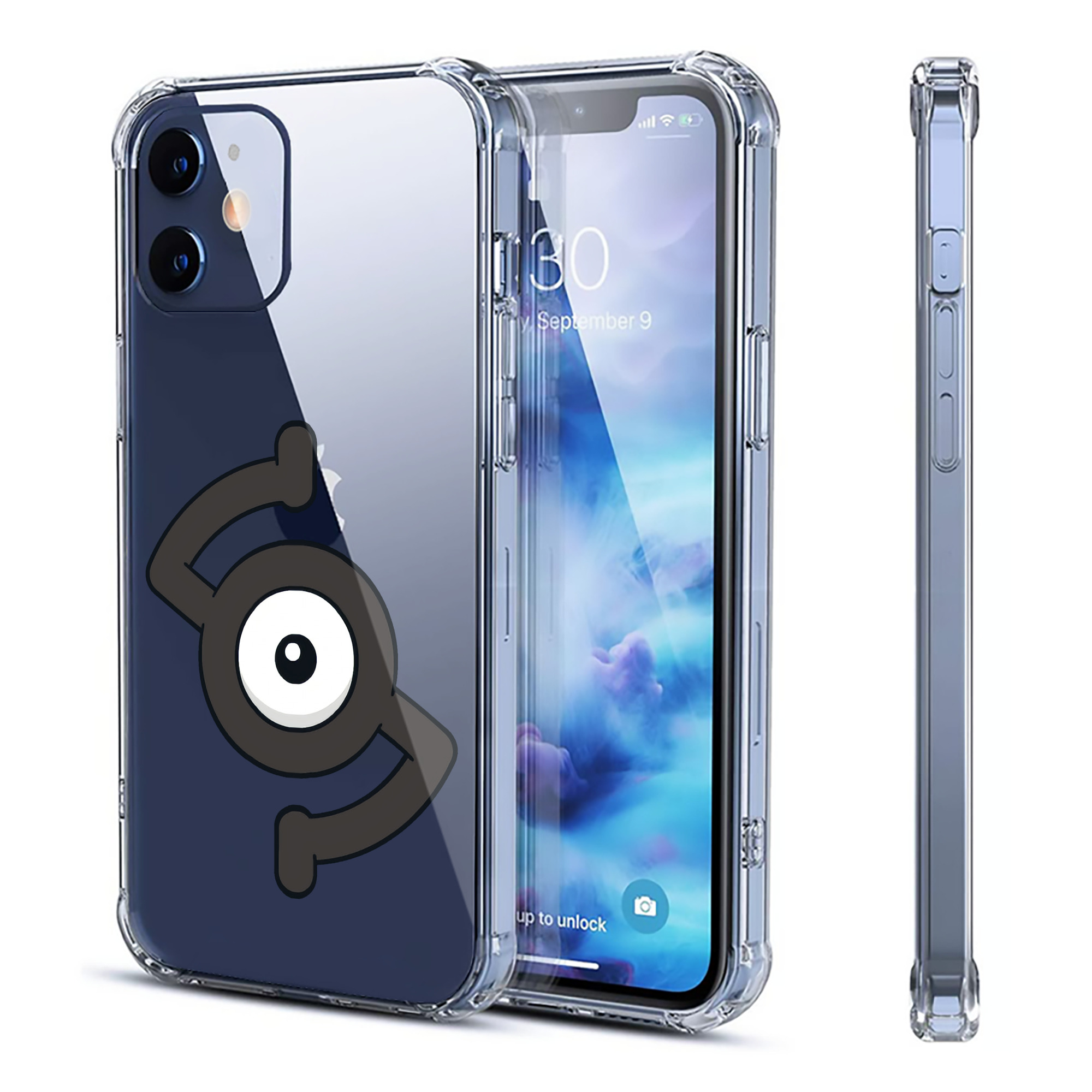 （画像用） ポケットモンスター Pokémon 【iPhone 12シリーズ対応】透明スマホケース（クリアソフトケース）